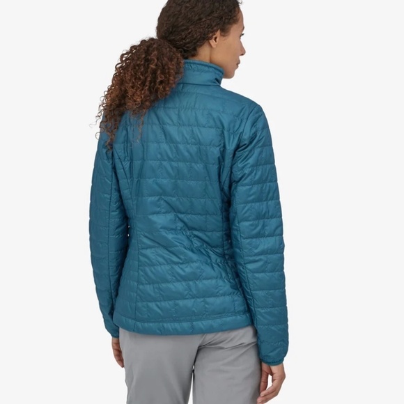 Nanette Lepore Puffer Jacket Outdoor Teal Blue Down Lighweight Lined S - Picture 1 of 16
